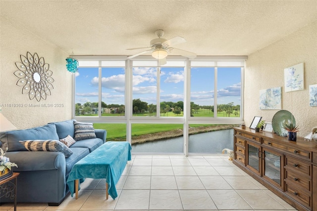 7608 NW 18th St Unit 405, Margate, FL 33063 - sunroom / solarium with a water view and plenty of natural light
