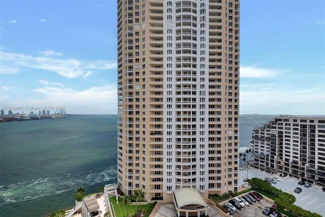 848 Brickell Key Dr Unit 1803, Miami, FL 33131 - view of apartment building / complex featuring a water view and a city view