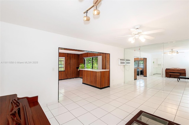 8701 SW 80th St, Miami, FL 33173 - kitchen with ceiling fan, light tile patterned floors, light countertops, and open floor plan