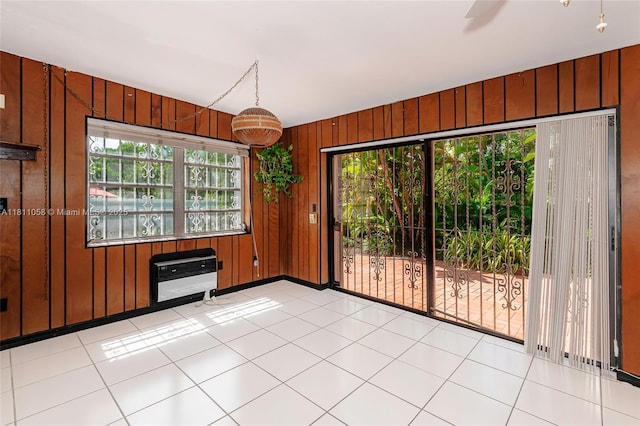 8701 SW 80th St, Miami, FL 33173 - empty room featuring wooden walls and heating unit