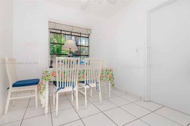 8701 SW 80th St, Miami, FL 33173 - dining space featuring a ceiling fan and tile patterned floors