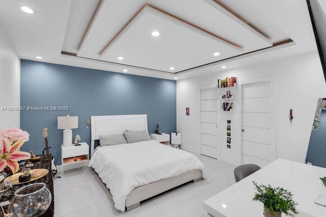 4140 N 36th Ave, Hollywood, FL 33021 - bedroom featuring recessed lighting and light tile patterned floors