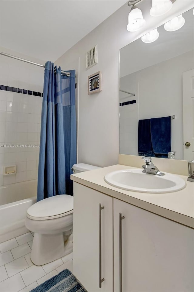 20865 NW 3rd Ln, Pembroke Pines, FL 33029 - full bathroom featuring vanity, tile patterned flooring, and shower / tub combo with curtain