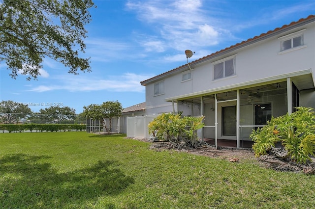 20865 NW 3rd Ln, Pembroke Pines, FL 33029 - view of yard with a sunroom