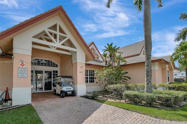 20865 NW 3rd Ln, Pembroke Pines, FL 33029 - view of building exterior featuring decorative driveway