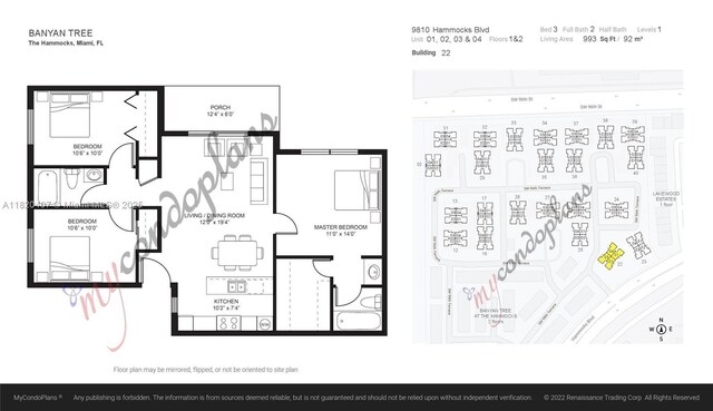 9810 Hammocks Blvd Unit 202, Miami, FL 33196 - view of home floor plan