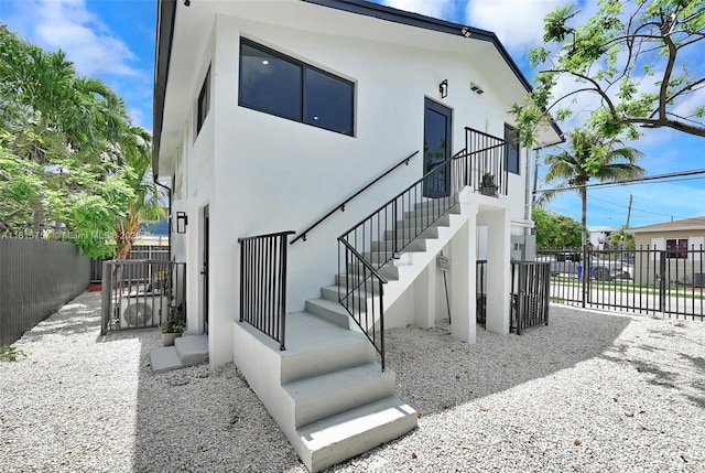 1805 SW 4th St, Miami, FL 33135 - doorway to property with stucco siding