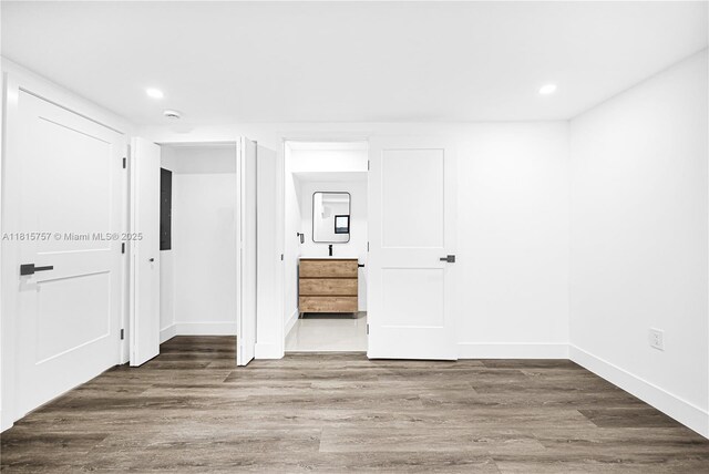 1805 SW 4th St, Miami, FL 33135 - unfurnished bedroom with recessed lighting and wood finished floors