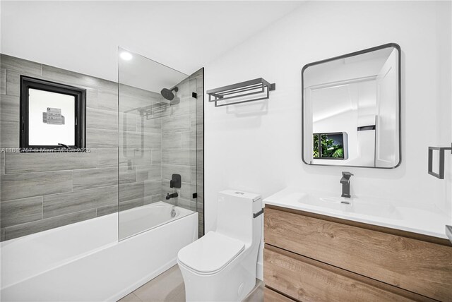 1805 SW 4th St, Miami, FL 33135 - bathroom featuring vanity, shower / washtub combination, and tile patterned floors