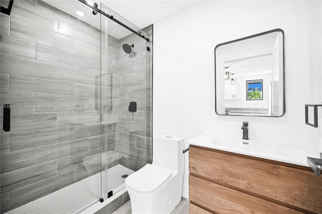 1805 SW 4th St, Miami, FL 33135 - bathroom featuring a shower stall and vanity