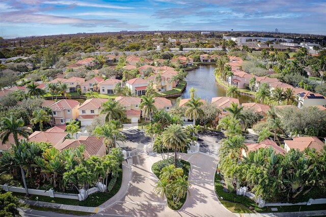 1762 E Trafalgar Cir, Hollywood, FL 33020 - aerial overview of property's location featuring nearby suburban area and a large body of water