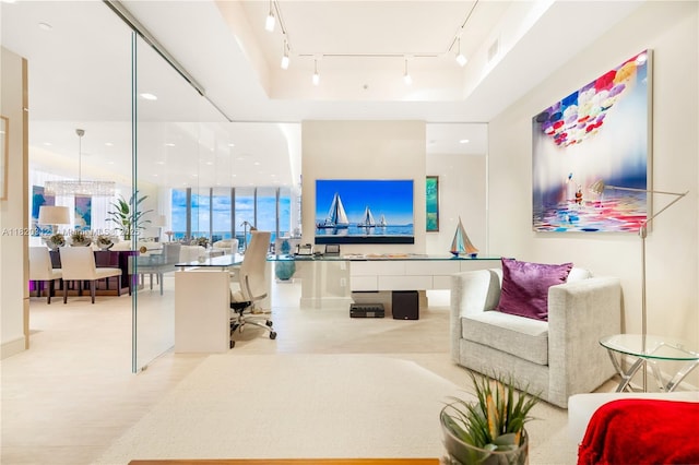 9705 Collins Ave Unit 1101N, Bal Harbour, FL 33154 - office featuring track lighting and recessed lighting