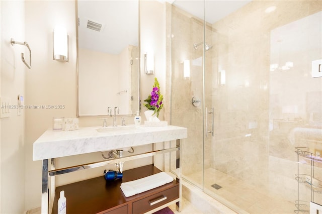 9705 Collins Ave Unit 1101N, Bal Harbour, FL 33154 - full bath with a stall shower and vanity