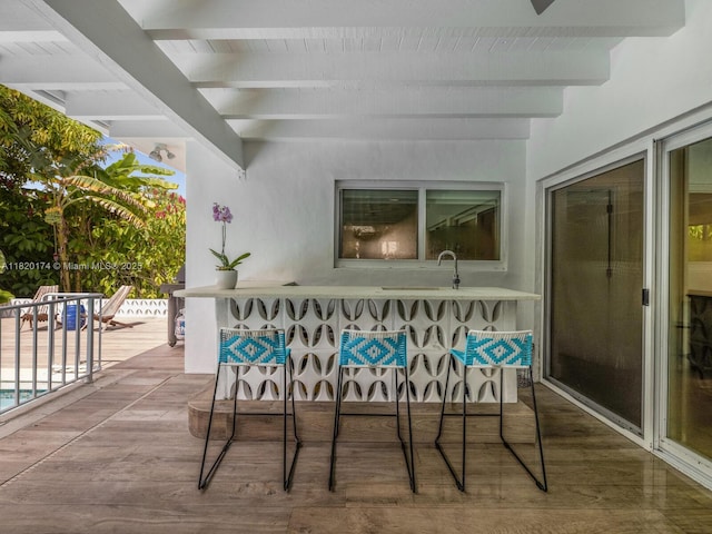 1130 NE 91st Ter, Miami Shores, FL 33138 - view of patio / terrace featuring a sink