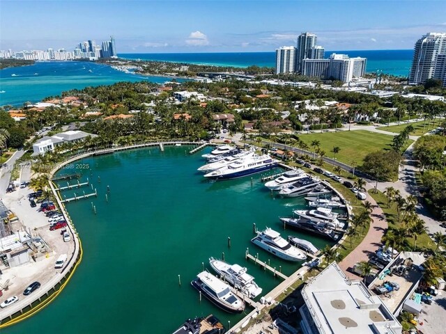 96 Bal Cross Dr, Bal Harbour, FL 33154 - view of urban area with a nearby body of water and a marina