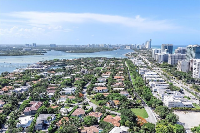 96 Bal Cross Dr, Bal Harbour, FL 33154 - aerial view of city skyline and a large body of water