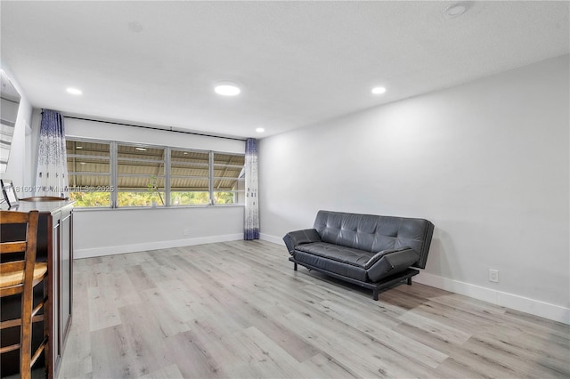 215 SE 3rd Ave Unit 303B, Hallandale Beach, FL 33009 - sitting room featuring wood finished floors and recessed lighting
