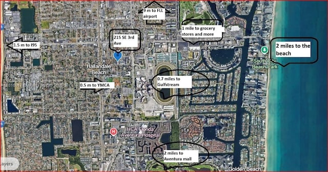 215 SE 3rd Ave Unit 303B, Hallandale Beach, FL 33009 - map / location