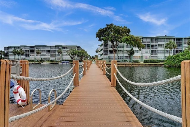 2781 Taft St Unit 308, Hollywood, FL 33020 - dock area featuring a water view