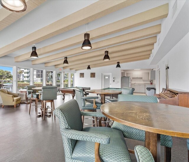 2781 Taft St Unit 308, Hollywood, FL 33020 - dining area featuring billiards