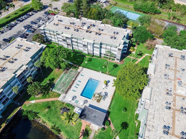 2781 Taft St Unit 308, Hollywood, FL 33020 - aerial view of property's location featuring a pool and a nearby body of water