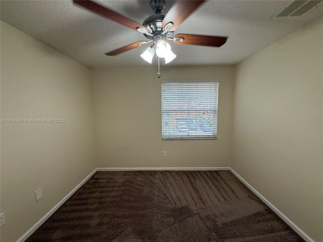 15875 SW 52nd St, Miramar, FL 33027 - spare room featuring carpet floors, ceiling fan, and a textured ceiling