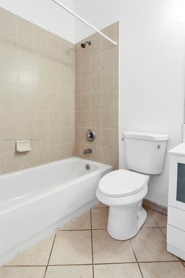 22569 SW 89th Pl, Cutler Bay, FL 33190 - bathroom featuring tile patterned floors,  shower combination, and vanity