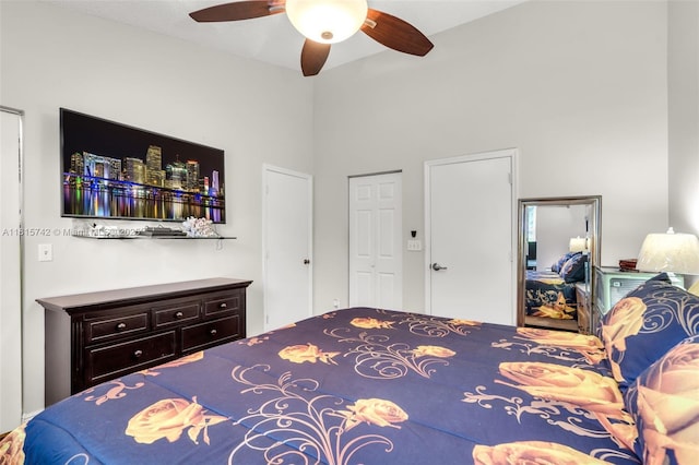 12006 SW 2nd St, Pembroke Pines, FL 33025 - bedroom with a ceiling fan