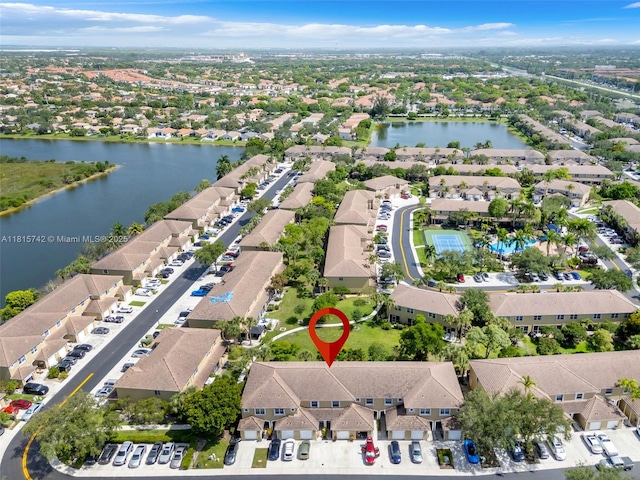 12006 SW 2nd St, Pembroke Pines, FL 33025 - aerial view of property and surrounding area with a nearby body of water and nearby suburban area