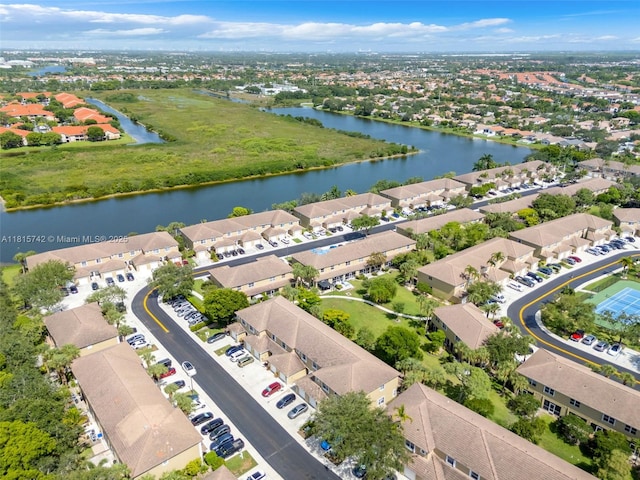 12006 SW 2nd St, Pembroke Pines, FL 33025 - aerial perspective of suburban area featuring a nearby body of water