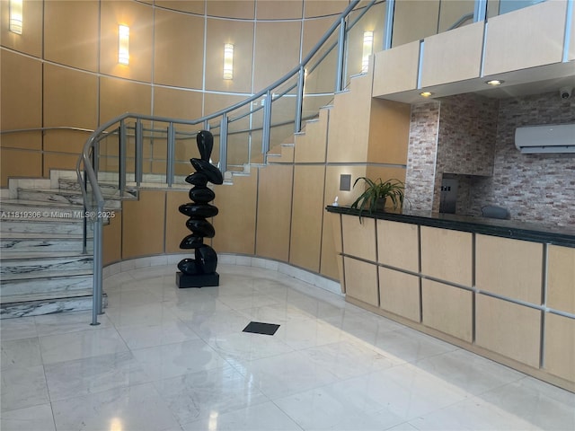 6770 Indian Creek Dr Unit 6D, Miami Beach, FL 33141 - stairway featuring a wall unit AC