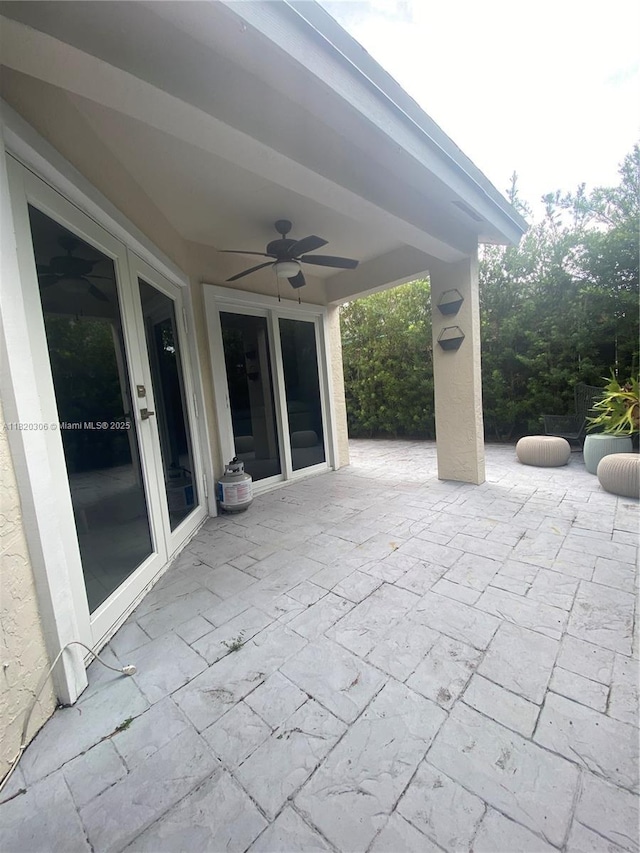 10090 NW 57th St, Doral, FL 33178 - view of patio with a ceiling fan
