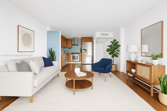 100 Bayview Dr Unit 1223, Sunny Isles Beach, FL 33160 - living room with wood finished floors