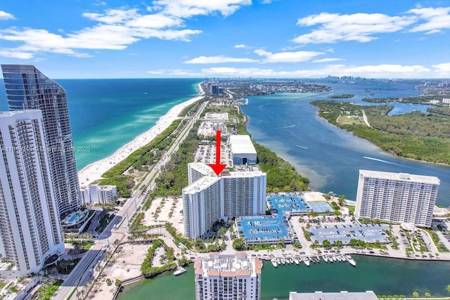 100 Bayview Dr Unit 1223, Sunny Isles Beach, FL 33160 - drone / aerial view of a large body of water
