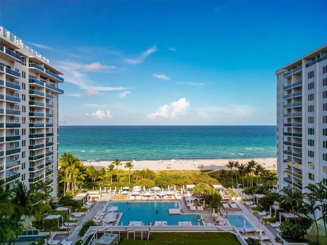 102 24th St Unit Ph-1706, Miami Beach, FL 33139 - water view with local beach