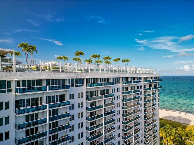 102 24th St Unit Ph-1706, Miami Beach, FL 33139 - view of property featuring view of water and beach