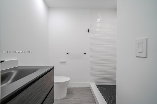 8390 SW 64th St, Miami, FL 33143 - full bathroom featuring wood finished floors, vanity, and a shower