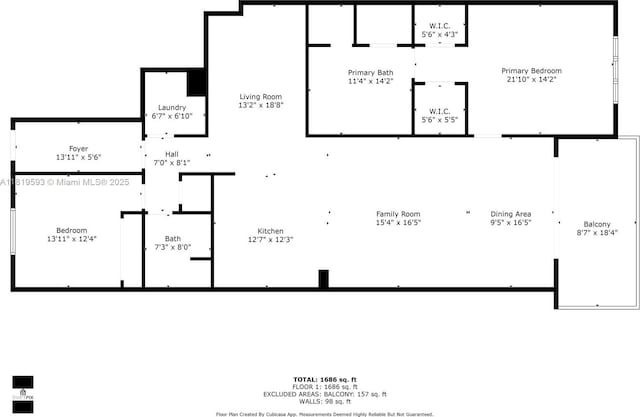 14951 Royal Oaks Ln Unit 803, North Miami, FL 33181 - view of floor plan / room layout