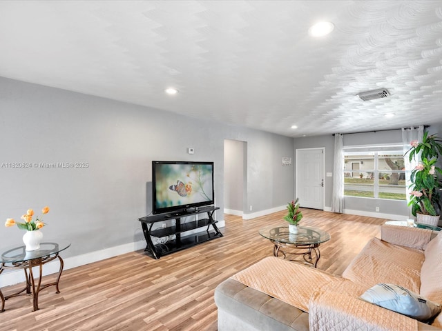 1805 N 23rd Ave, Hollywood, FL 33020 - living room with light wood-type flooring and recessed lighting