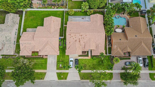 16176 NW 14th Ct, Pembroke Pines, FL 33028 - drone / aerial view of a pool