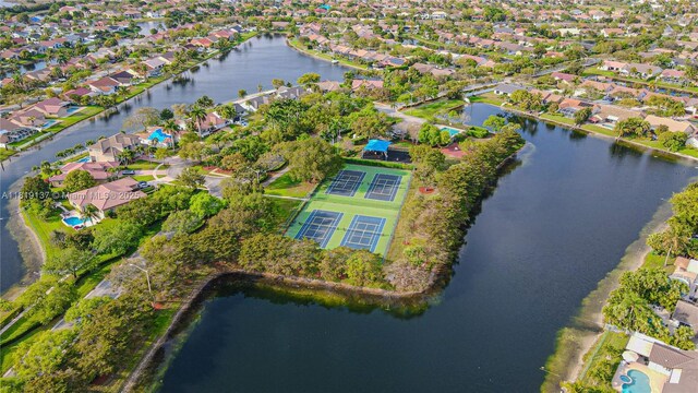 16176 NW 14th Ct, Pembroke Pines, FL 33028 - aerial view of property's location featuring nearby suburban area and a large body of water