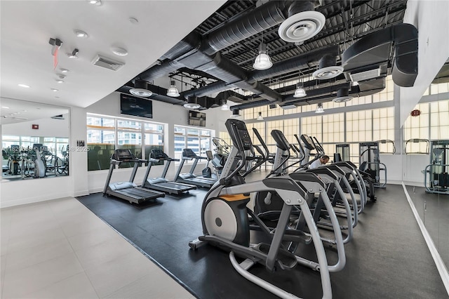 1250 S Miami Ave Unit 2210, Miami, FL 33130 - workout area with baseboards