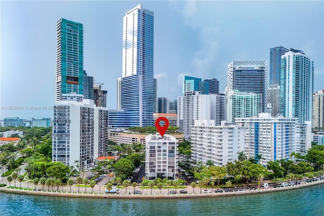 1440 Brickell Bay Unit 307, Miami, FL 33131 - skyline view featuring a large body of water