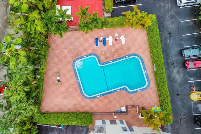 1440 Brickell Bay Unit 307, Miami, FL 33131 - bird's eye view of a pool area