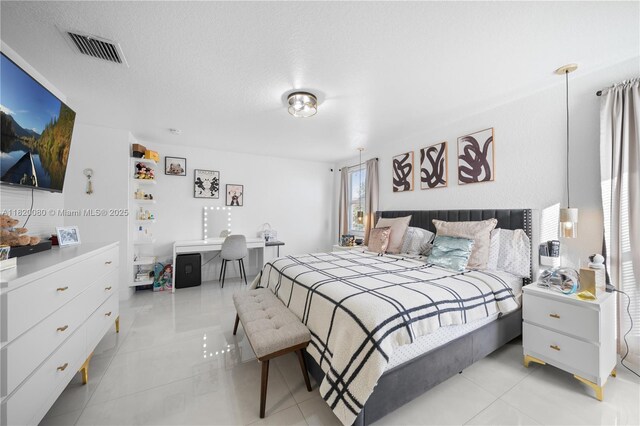 15872 NW 21st St, Pembroke Pines, FL 33028 - bedroom with light tile patterned flooring and a desk