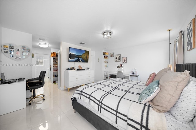 15872 NW 21st St, Pembroke Pines, FL 33028 - bedroom featuring an office area and light tile patterned floors