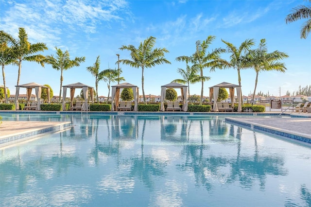 3411 W 112th Ter, Hialeah, FL 33018 - community pool featuring a gazebo