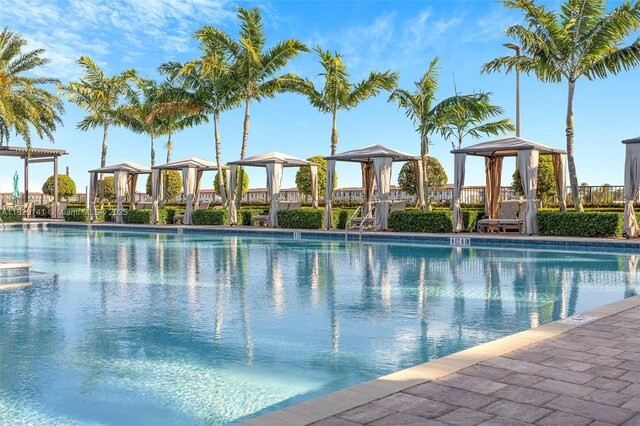 3411 W 112th Ter, Hialeah, FL 33018 - community pool featuring a gazebo