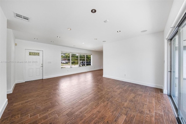 9221 SW 167th Ter, Palmetto Bay, FL 33157 - unfurnished room featuring dark wood-type flooring and recessed lighting