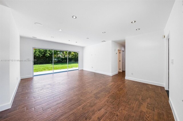 9221 SW 167th Ter, Palmetto Bay, FL 33157 - spare room with dark wood-type flooring and recessed lighting